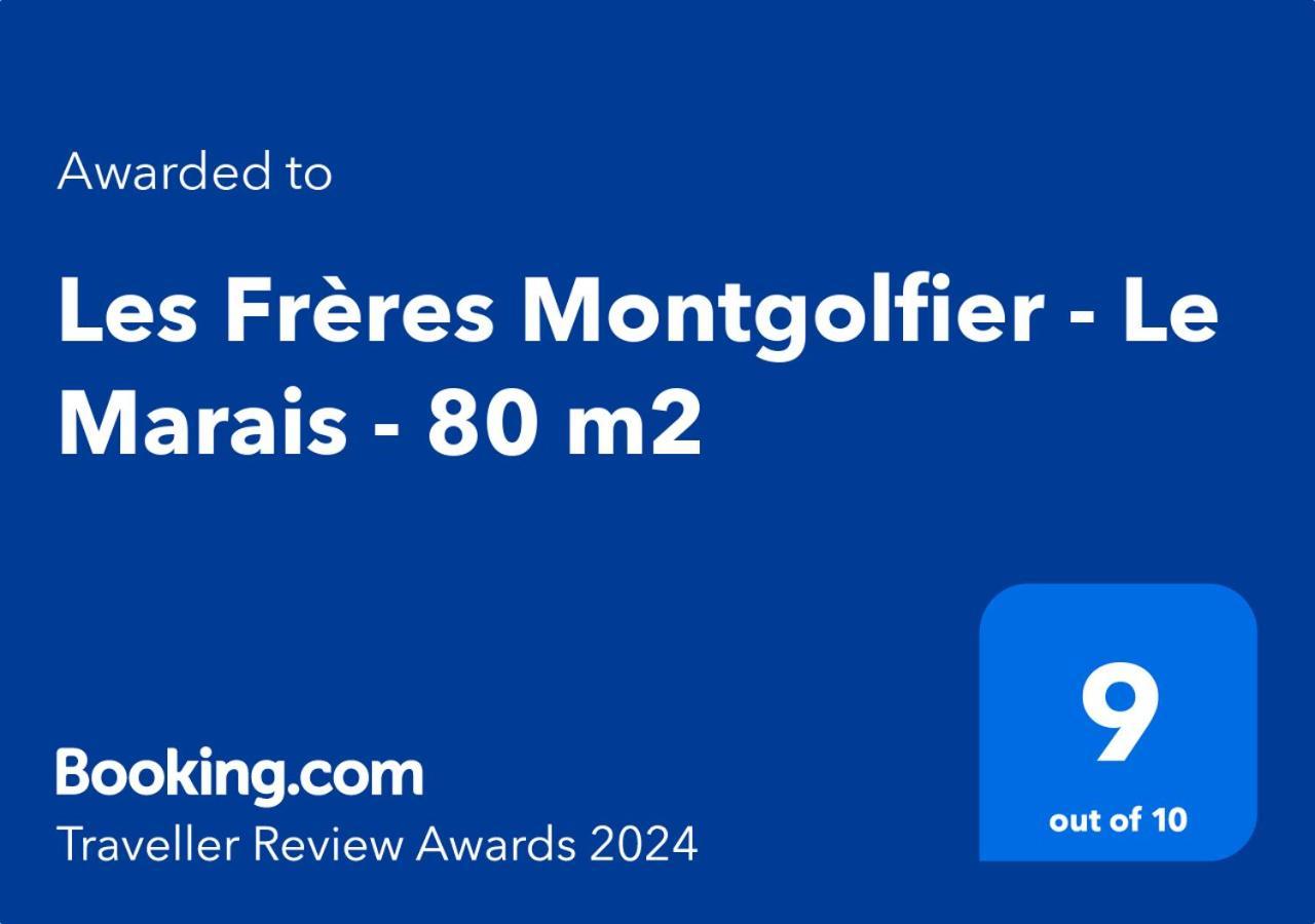 Les Freres Montgolfier - Le Marais - 80 M2 Apartment Paris Bagian luar foto